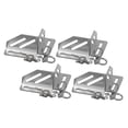 thumbnail image 1 of DimyFew 4 Pieces Corner Bracket Stainless Steel Cargo Box Secure Holder Quick Release Right Angle Limiter Luggage Barrel Fixing Clamp Suitable for Outdoor Adv Silver, 1 of 8