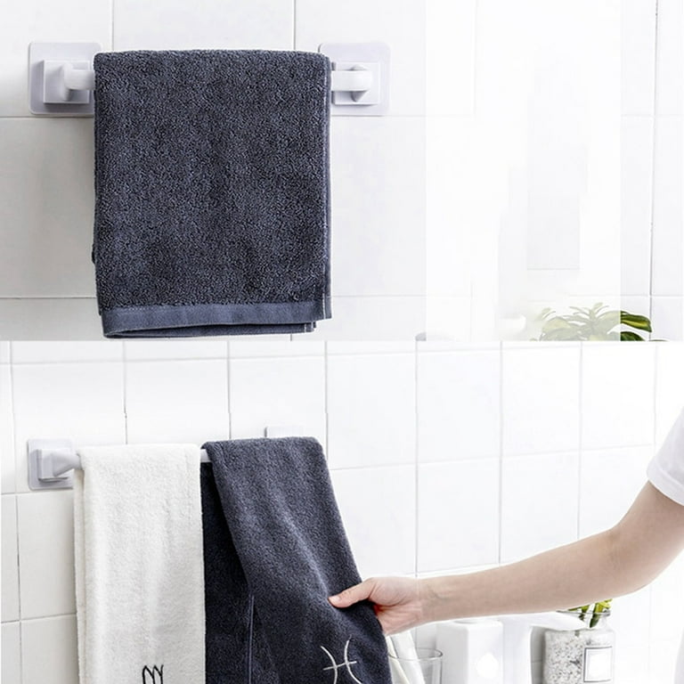 Wall Mounted Self-Adhesive Bathroom Towel Holder Rack – pocoro