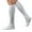 White, variant on Chroia 2 Pairs Men's Mild Compression Socks - Over The Calf Multi-Sport Athletic Socks for Baseball Softball Football Soccer
