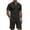 Black, variant on COOFANDY Men's Waffle Knit Polo Shirt and Shorts Set 2 Pieces Outfits Summer Suit Casual Tracksuit with Pockets Army Green L
