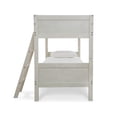 thumbnail image 4 of Benjara Lea Twin Size Bunk Bed, Wooden Ladder, Traditional Crisp White, 4 of 5