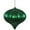 Emerald, variant on Vickerman 5.7" x 5.5" Coral Shiny Onion Christmas Ornament, UV treated, Set of 3