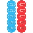 thumbnail image 2 of 5 Pairs Self-Adhesive Acrylic Hot and Cold Stickers Hot and Cold Signs for Faucet Sinks, 2 of 9