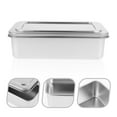 thumbnail image 3 of MRLESS Stainless Steel Loaf Pan with Lid for Baking Bread Cake Toast Meatloaf, 3 of 6