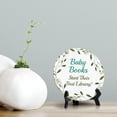 thumbnail image 5 of Baby Books Start Their First Library! Baby Shower Decoration Circle 5x5" Table Sign Home Decor | Baby Party Signs, 5 of 9