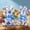 as show, variant on Blue and White Porcelain Fabric Rabbit Ornaments Easter Decorations for Home Easter Bunny Figurines Holiday Party Supplies