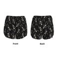 thumbnail image 3 of Daiia Happy Skeletons Dancing Pattern Women's 2 in 1 Running Shorts - Lightweight Athletic Workout Gym Yoga Shorts Liner with Phone Pockets-Large, 3 of 7
