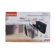 Aiwa Exos-5 Wireless Bluetooth Hi-Fi Home Speaker, FM Radio, Alarm Clock,