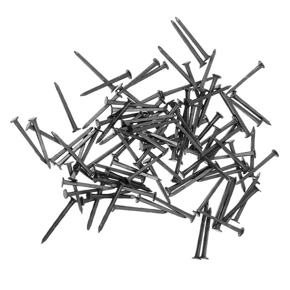 LOLIPPYY 100 Pcs Pointes Décoratives pour Tissus d'Ameublement Clous Noirs pour Semelles de Chaussures et d'Artisanat
