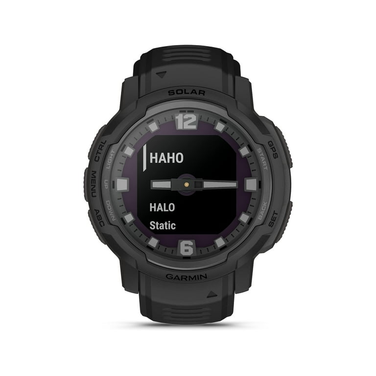 Garmin Instinct Crossover Solar - Tactical Edition, Rugged Hybrid  Smartwatch with Solar, Tactical-Specific Features, Analog Hands and Digital  Display, Black 