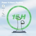 thumbnail image 4 of Bluetooth Headphones, Running Wireless Earbuds with 15 Hours Playtime, HD Deep Bass Stereo IPX7 Waterproof Earphones for Workout and Sports, Bluetooth 5.1 CVC 8.0 Sound Isolation Headsets, 4 of 7