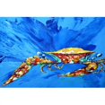 thumbnail image 1 of Grand Crabe Spash en Tissu Bleu, 1 of 1