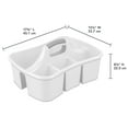 thumbnail image 2 of Sterilite Divided Ultra™ Caddy, Easy Carry, Handy Plastic Utility Storage, White, 2 of 9