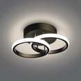 thumbnail image 2 of Lámpara Decorativa LED Lo Necesito Haros | Modelo BL-18W Negro, Luz Cálida, Diseño de Anillos Superpuestos, 1 Pieza, 2 of 4