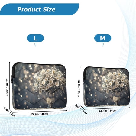 YAZAOO Laptop Sleeves Simplicity Creative Pattern Slim and Light YAZAOO Laptop Bag Style No.395612743