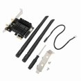 thumbnail image 2 of Support for PCIE WiFi Adapter AC1300Mbps Bluetooth 4.2 PCIE Wifi Card 2.4GHz 5.8GHz Dual Band Desktop WiFi Card for Desktop PC, 2 of 5