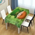 thumbnail image 6 of Coolnut Cute Gnome and Clover Rectangle Tablecloth, 60"x60" St. Patrick's Day Kitchen Decoration Dinner Rectangular Table Cover for Party Holiday Hotel BBQ-Machine Washable, 6 of 7