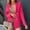 Hot Pink, variant on Womens Coats Plus Size ,Women's Summer Fashion Solid Color Slim Long Sleeve Double Breasted Suit Small Jacket(Green,Xxl)