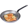 thumbnail image 2 of Met Lux 13 Inch Fry Pans, 6 No-Stick Frying Pans - Induction-Ready, Triple-Riveted, Silver Carbon Steel Cooking Skillets, Durable, For Searing, Sauteing, And Browning Food - Restaurantware, 2 of 8