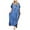 Light Blue, variant on Dress Women Plus Size Kaftans Casual V-Neck Long Soft Beach Maxi For Summer Romantic Bohemian Style