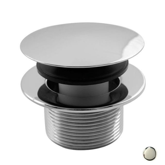 Westbrass D398R-05 Drain de Bain Rond à Embout Champignon de 1,5 Po - Nickel Poli