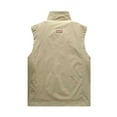thumbnail image 5 of Men's Spring/Summer Casual Collar Cargo Vest - Nylon Multi-Pocket Outdoor Coat, 5 of 5