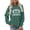 Green, variant on EaseDay Women Tis The Season Football Shirt Game Day Sweatshirt Women Cute Graphic Pullover Long Sleeve Tops Casual Loose Fit Fall Outfit Top