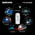 thumbnail image 2 of Alla Lighting Mini T10 168/194 LED Bulbs 12V Side Marker Lights, Interior Lights, Map Lights, Dome Lights, Trunk Light Cargo Lights W5W 2825 175 158 194NA 194A 194Y for Auto Cars, Trucks Amber Yellow, 2 of 9
