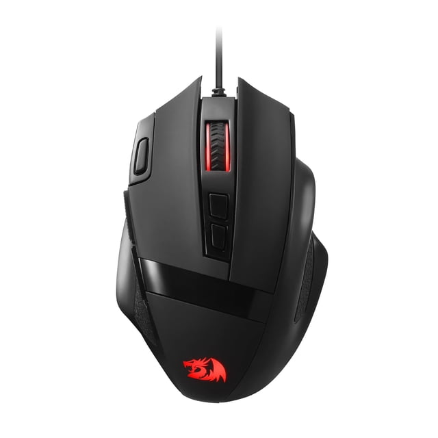 Mouse gamer Redragon M619 RGB 12800 DPI con cable, 8 botones