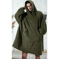 thumbnail image 5 of Oversized Blanket Hoodie Sweatshirt, Wearable Lounging Pullover for Adults Women Men Green One size, 5 of 8