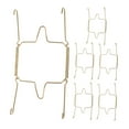 thumbnail image 6 of HINTRMENT U Shaped Invisible Plate Hanger Golden 2Pcs 5.5x1.8x0.08In, 6 of 8
