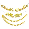 thumbnail image 3 of 2-Pack Twinkle Little Star Garland Gold Banner Decorations For Baby Shower 10 Ft, 3 of 6