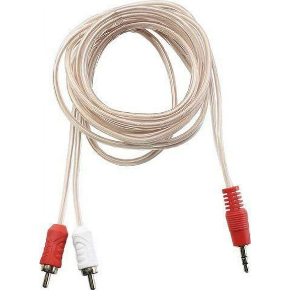 VOYZ RCA Cable Full Copper 3.5mm to 2 Plug RCA Stereo Audio Cable Gold Plated 6 Feet