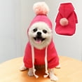 thumbnail image 2 of Warm Dog Sweater with Hood - Cozy Fleece-Lined Dog Clothes for Cold Weather, Small/Medium Dog Hoodie for Chihuahua, French Bulldog & Cats, 2 of 7
