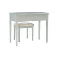 thumbnail image 3 of Atlin Designs 2 Piece Transitional Wood Bedroom Vanity Set in Silver, 3 of 17