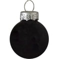 thumbnail image 3 of 9ct Black Shiny and Matte Christmas Glass Ball Ornaments 2.5" (65mm), 3 of 4