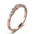 thumbnail image 2 of 0.25ct Aurora Diamond Moissanite 10K Rose GoldWedding Band, 2 of 4