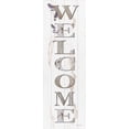 thumbnail image 2 of Boyer, Susie 13x32 White Modern Wood Framed Museum Art Print Titled - Welcome, 2 of 4