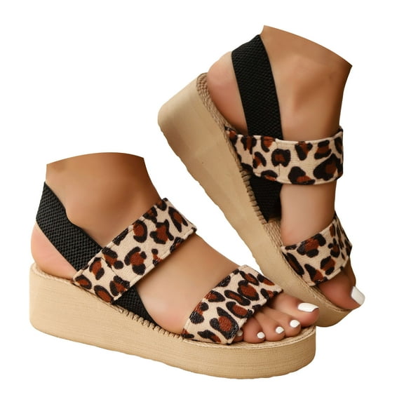 Mostsola Wedge Sandals for Women Platform Slingback Heels Casual Open Toe Quick Drying Beach Shoes