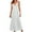 White, variant on IROINNID Women's Sleeveless A-Line Dress Ankle-Length Casuals Comfy -Neck Knit Out Slim Mini Dress Solid Color V-Neck Dress