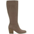 thumbnail image 2 of STYLE & COMPANY Womens Beige Cushioned Goring Warrda Round Toe Block Heel Zip-Up Dress Boots 9.5 M, 2 of 3