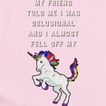 thumbnail image 2 of CafePress - I Almost Fell Off My Unicorn Baby Light Bodysuit - Baby Light Bodysuit, Size Newborn - 24 Months, 2 of 4