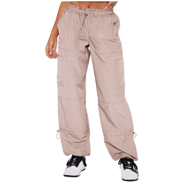 Birdeem Womens Fashion Summer Solid Casual Pocket Drawstring Elastic Waist Long Pants