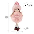 thumbnail image 3 of (Clearance) pdqouc Christmas Decoration Angel Doll Pendant Tree Decorative Hanging Ornaments Crafts Gifts Handmade Plush Small Girl Doll Hanging Ornaments,Xmas Holiday Decor for Home Party, 3 of 3