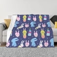 thumbnail image 1 of Balery Cartoon Rabbit Manta de Franela con Dibujo, Lujo Ultra Suave y Cálido, Antipelusa y Resistente a las Arrugas para Cama, Sofá, Camping -40"x30", 1 of 6