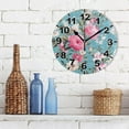 thumbnail image 3 of Dreamtimes Vintage Roses Round Wall Clock, Battery Operated Silent Non Ticking Desk Clock for Home Bedroom Kitchen Office School Decor Wall Clock 10 Inch, 3 of 6