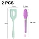 thumbnail image 2 of Juego de utensilios de cocina de silicona - El juego de herramientas de cocina incluye espátula de drenaje y clips para alimentos - 2 piezas, 2 of 5