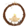 thumbnail image 2 of Corona de Pascua, corona de primavera, corona para puerta de entrada, decoración para colgar en la pared del hogar. 20cmx20cm, 2 of 9