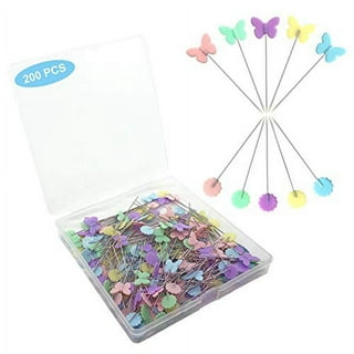 Casewin 250 Pcs Sewing Pins for Fabric, Straight Pins with Colored