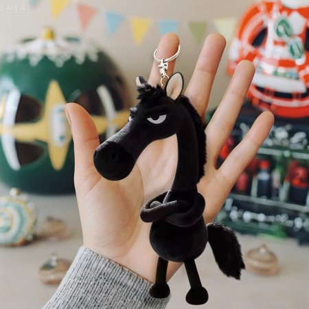 Soft Adorable Horse,Plush Stuffed Animal Toy,Stuffed Horse Plush Toy,Horse Stuffed Animal,Horse Toys For Girls,Horse Plush,Play Horses,Gifts For Horse Lovers,High-Quality Plush Bag Pendant,1PC,4.7"